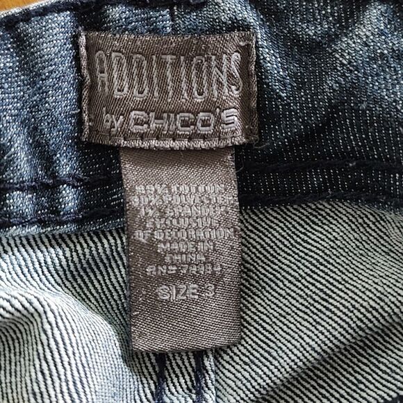 Additions by Chico's embellished jeans Sz 3 ( SZ 16) - Picture 6 of 6